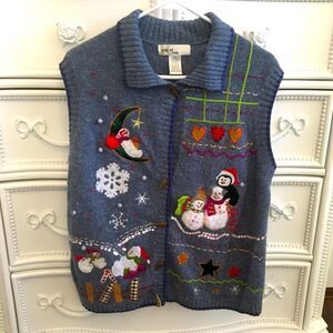 Kikit Studio Vintage Ugly Christmas Vest